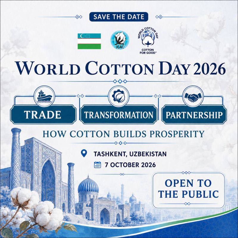 WorldCottonDay #CottonForGood #WCDTashkent #Пахтачилик #БутунжаҳонПахтаКуни