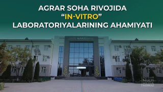 AGRAR SOHA RIVOJIDA IN-VITRO LABORATORIYALARINING AHAMIYATI